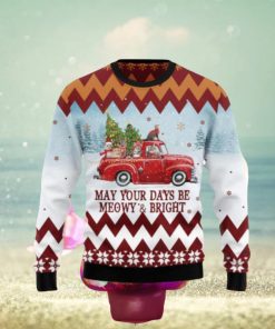 Cat Red Truck Ugly Christmas Sweaters Special Gift For Men And Women