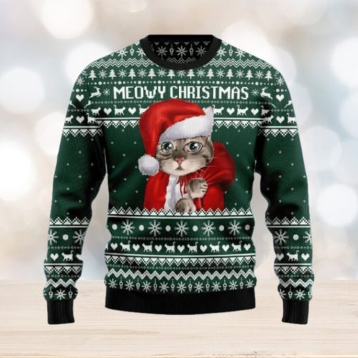 Cat Santa Ugly Christmas Sweater