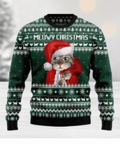 Cat Santa Ugly Christmas Sweater