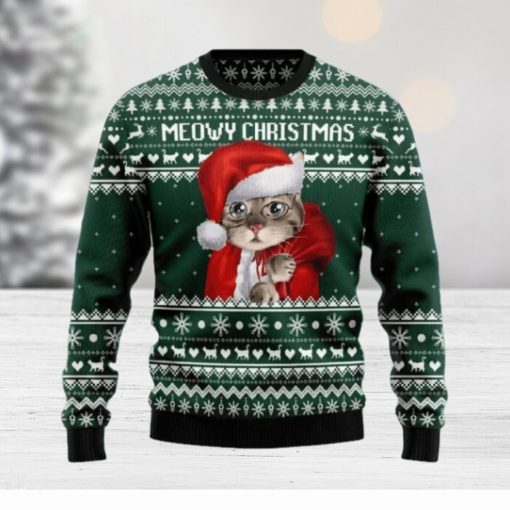 Cat Santa Ugly Christmas Sweater