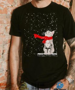 Cat Scarf Christmas Shirt