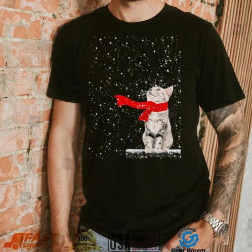 Cat Scarf Christmas Shirt