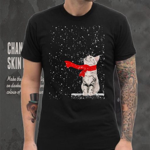 Cat Scarf Christmas Shirt