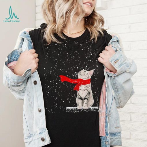 Cat Scarf Christmas Shirt