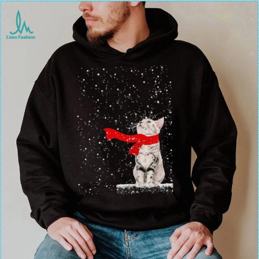 Cat Scarf Christmas Shirt