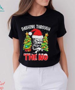 Cat hat santa dashing through the no merry christmas shirt, hoodie, sweater, long sleeve and tank top Cat hat santa dashing through the no merry christmas shirt