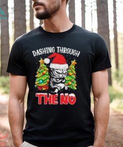 Cat hat santa dashing through the no merry christmas shirt, hoodie, sweater, long sleeve and tank top Cat hat santa dashing through the no merry christmas shirt