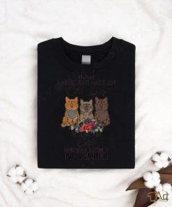 Cat old lady November Hooded shirt