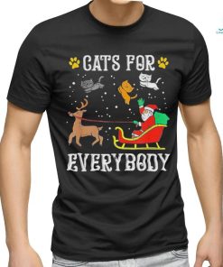 Cats For Everybody Santa Funny Men Kids Women Christmas T Shirt