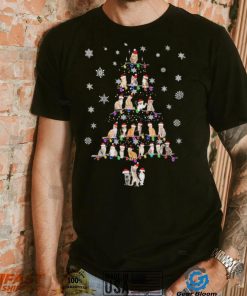 Cats Hat Santa Light Pine Tree Merry Christmas Shirt