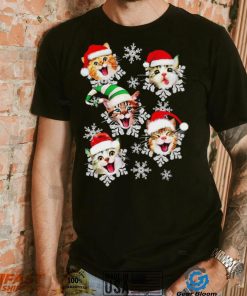 Cats Hat Santa Merry Christmas Shirt