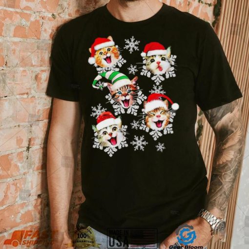 Cats Hat Santa Merry Christmas Shirt