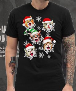 Cats Hat Santa Merry Christmas Shirt