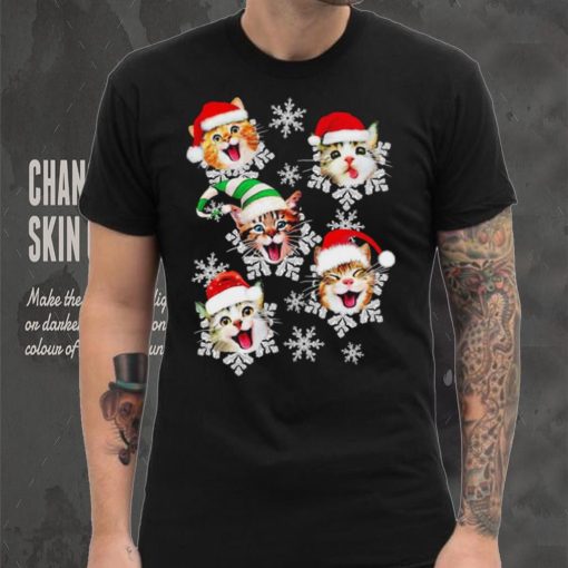 Cats Hat Santa Merry Christmas Shirt