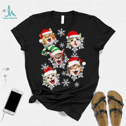 Cats Hat Santa Merry Christmas Shirt