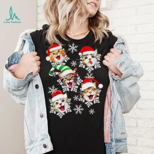 Cats Hat Santa Merry Christmas Shirt