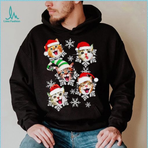 Cats Hat Santa Merry Christmas Shirt