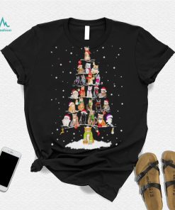 Cats Hat Santa Pine Tree Merry Christmas Shirt