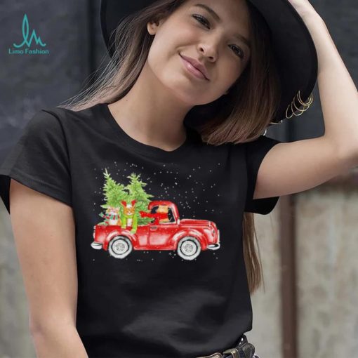 Cats Hat Santa Scarf Car Tree Christmas Shirt