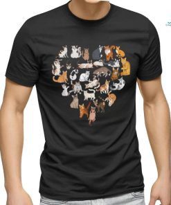 Cats Love Kitty Cat Heart T shirt