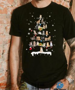 Cats Pine Tree Christmas Shirt