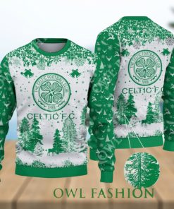 Celtic F.C. SPFL Scottish Snow Fall Pine Ugly sweater