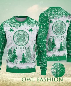 Celtic F.C. SPFL Scottish Snow Fall Pine Ugly sweater