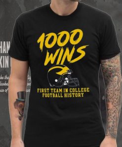 Champion Michigan Wolverines 1000 Wins T Shirt