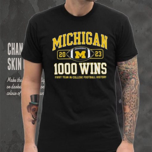 Champion Michigan Wolverines Football 1,000 Wins T Shirt
