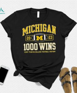 Champion Michigan Wolverines Football 1,000 Wins T Shirt