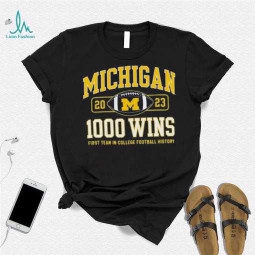 Champion Michigan Wolverines Football 1,000 Wins T Shirt