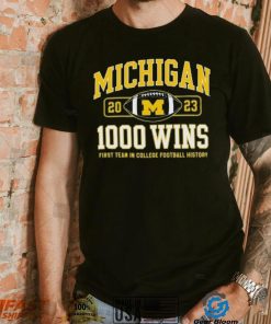 Champion Michigan Wolverines Football 1,000 Wins T Shirt