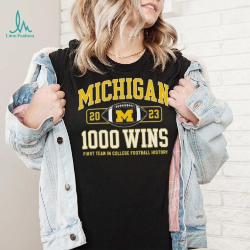 Champion Michigan Wolverines Football 1,000 Wins T Shirt