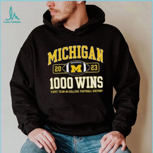 Champion Michigan Wolverines Football 1,000 Wins T Shirt