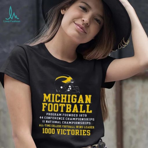 Champion Michigan Wolverines Football All Time Wins Leader T Shirt