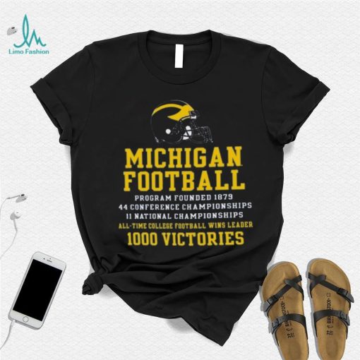 Champion Michigan Wolverines Football All Time Wins Leader T Shirt