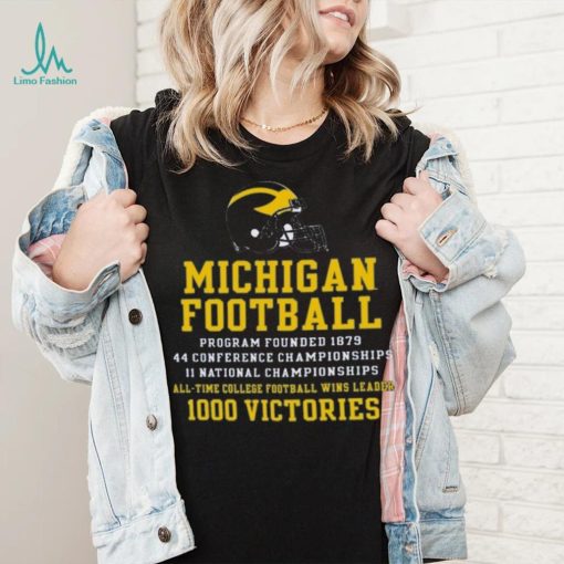 Champion Michigan Wolverines Football All Time Wins Leader T Shirt