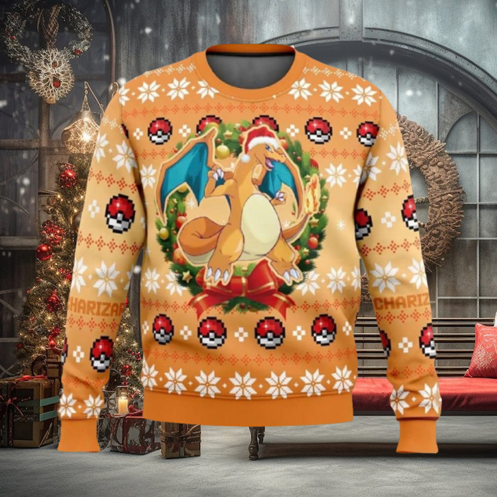 Charizard Charmander Merry Christmas 2023 Charizard 2023 fan Gift Charizard Charmander Merry Christmas 2023 Charizard 2023 fan Gift