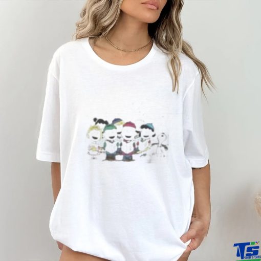 Charlie Brown And Friends Singing Merry Christmas Shirt