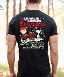 Charlie Brown Christmas 58th Anniversary 1965 2023 Charles M Schulz Snoopy T Shirt