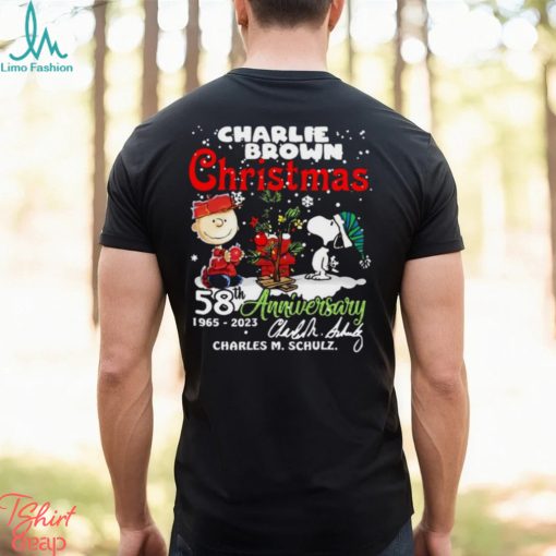 Charlie Brown Christmas 58th Anniversary 1965 2023 Charles M Schulz Snoopy T Shirt