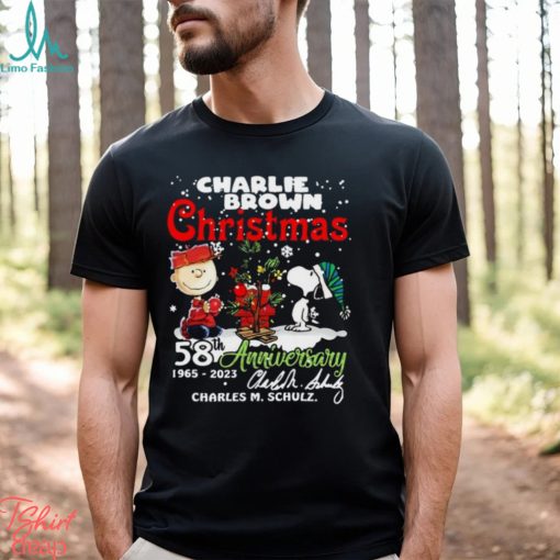 Charlie Brown Christmas 58th Anniversary 1965 2023 Charles M Schulz Snoopy T Shirt