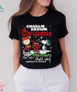 Charlie Brown Christmas 58th Anniversary 1965 2023 Charles M Schulz Snoopy T Shirt