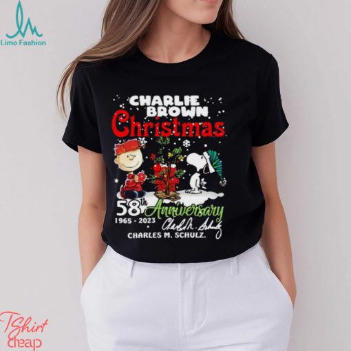 Charlie Brown Christmas 58th Anniversary 1965 2023 Charles M Schulz Snoopy T Shirt