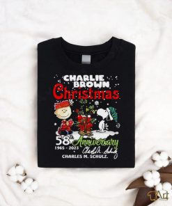 Charlie Brown Christmas 58th Anniversary 1965 2023 Charles M Schulz Snoopy T Shirt