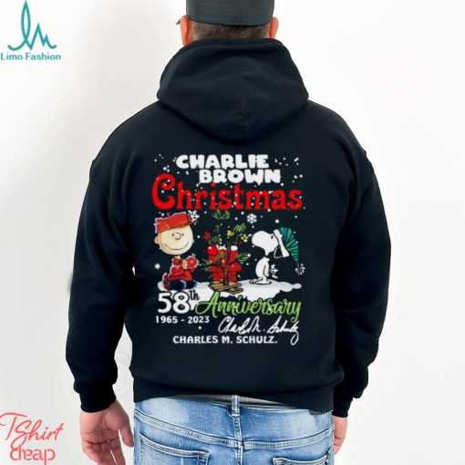 Charlie Brown Christmas 58th Anniversary 1965 2023 Charles M Schulz Snoopy T Shirt