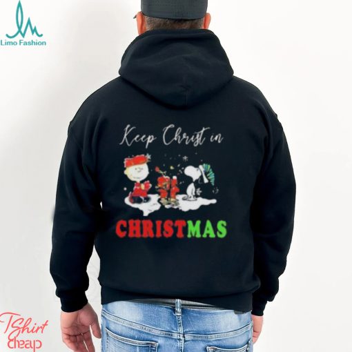 Charlie Brown Snoopy Keep Christ In Christmas 2022 Sweater