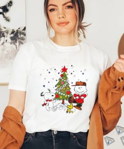 Charlie Brown and Snoopy Christmas tree shirt