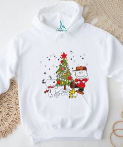 Charlie Brown and Snoopy Christmas tree shirt