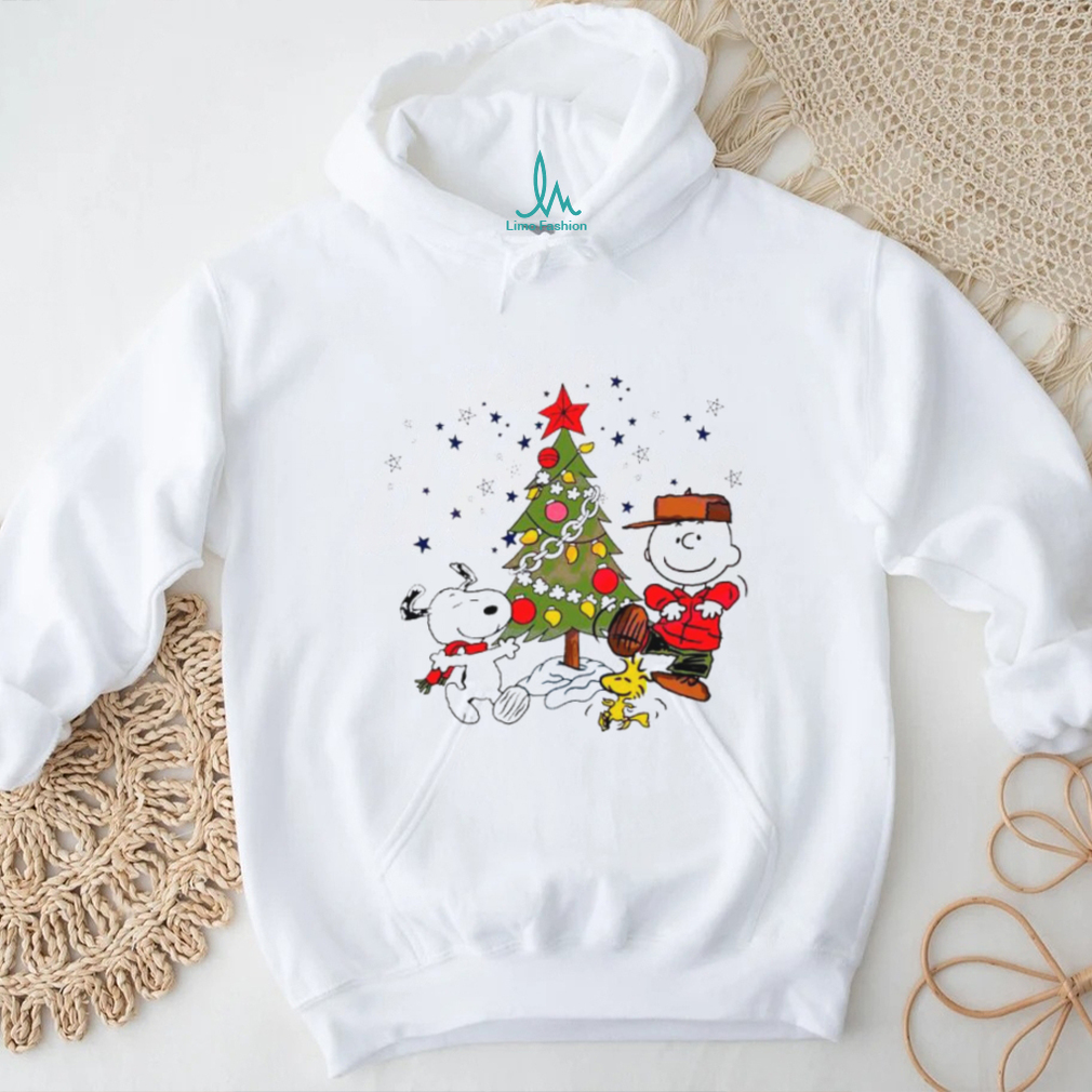 Charlie Brown and Snoopy Christmas tree shirt Charlie Brown and Snoopy Christmas tree shirt